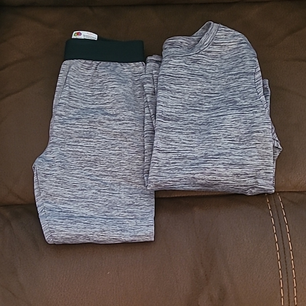 Fruit of the Loom Gray Loungewear Set